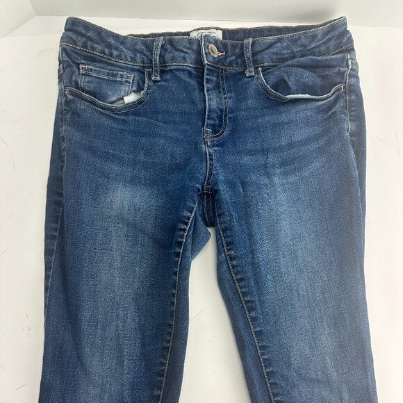 Aeropostale Jeans Womens Size 1/2 Lola Cropped Jegging Low RiseBlue Denim - Picture 3 of 8